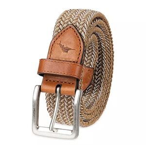 🪴 Tommy Bahama Men's Two-Tone Stretch Braided Web Belt